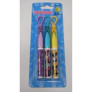 Keith Kimberlin Puppies Dogs Cute Animal 3 Pack Gel Pens New Sealed Inkworks VTG